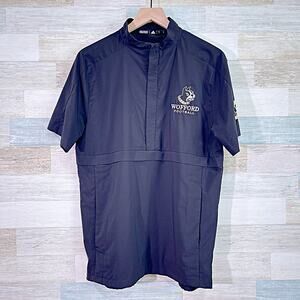 WOFFORD TERRIERS Football Adidas Team Issued Jacket Black 1/4 Zip Mens Small